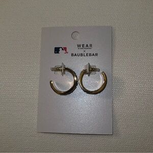 Phillies BaubleBar Gold-Tone Hoop Earrings